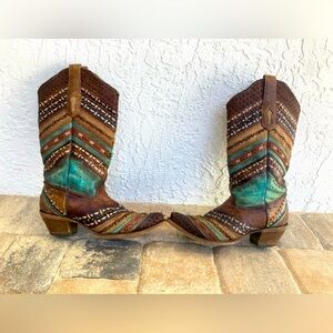 Aztec Style Cowgirl Boots